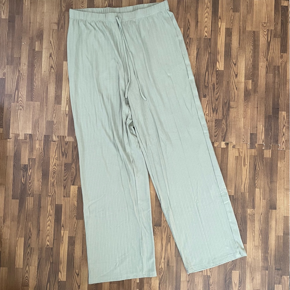 Women's Light Green Pajama Pants XL